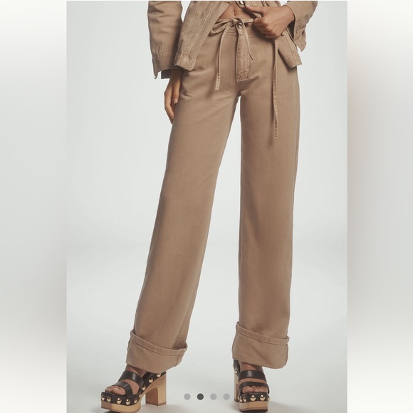 Damson Madder NWT Sz 2 or 8 (runs a little small) 100% cotton Sylvie khaki jeans - Picture 11 of 15